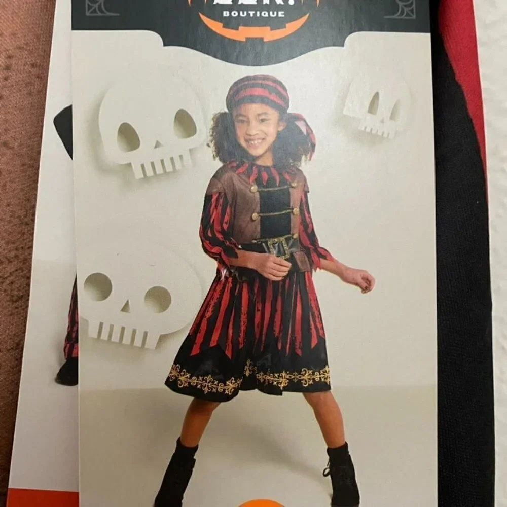 Target Kids' Pirate Halloween Costume Dress Headpiece Lg 12-14 Hyde & EEK! - Picture 5 of 7